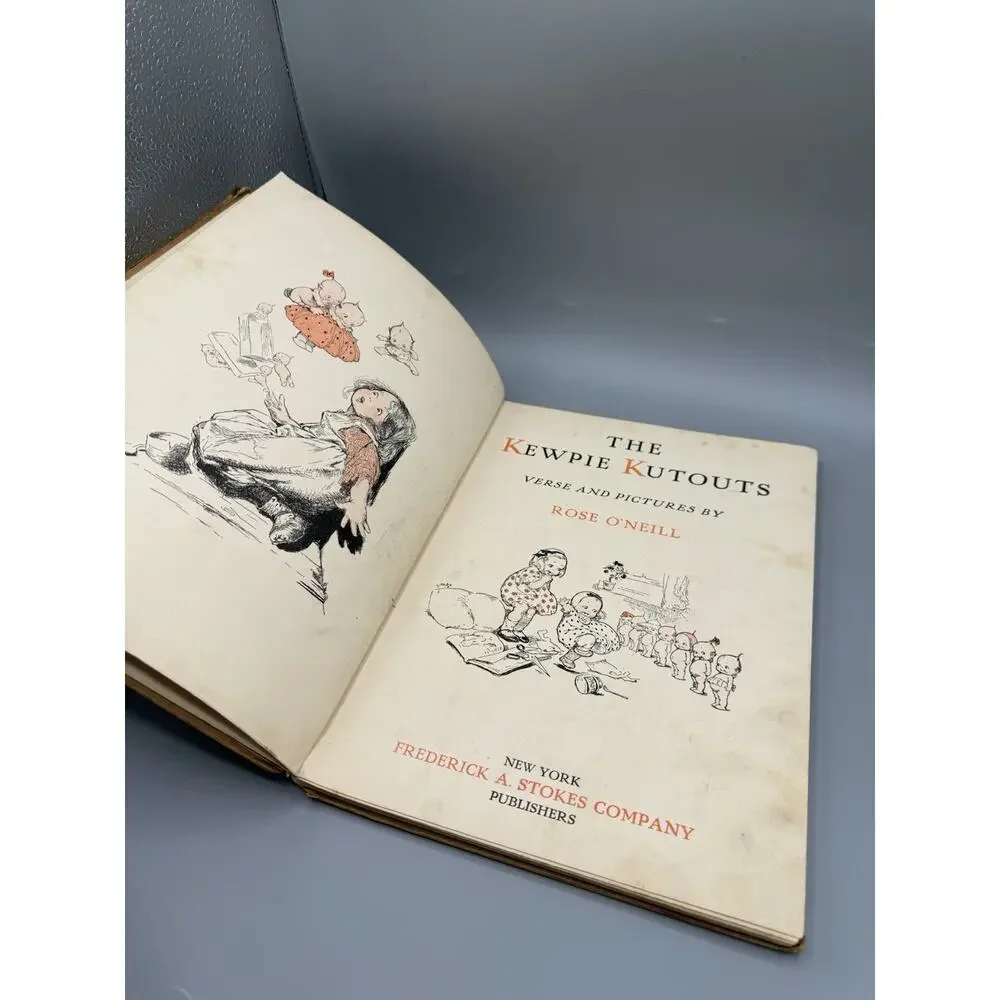 1914 The Kewpie Kutouts Rose O’Neill Hardcover Frederick A Stokes Illustrated